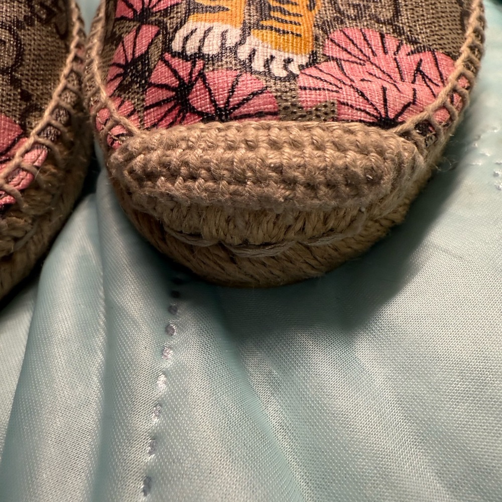 Gucci Women's Espadrille Loafers - Pink and Brown - Picture 10 of 16